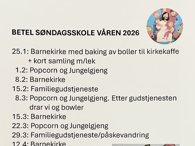 Søndagskolen-vår 2026