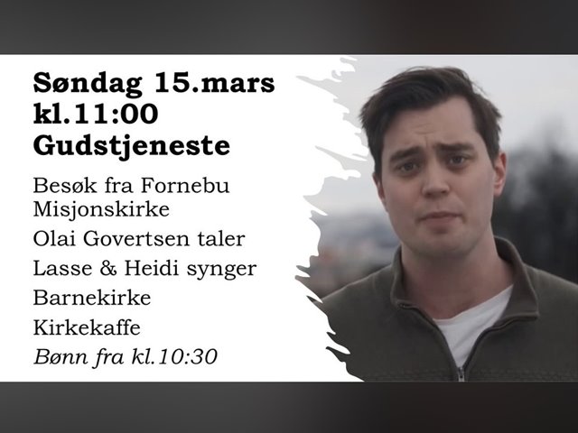 Gudstjeneste 15 mars
